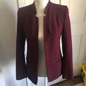 ASOS burgundy blazer, size 4
